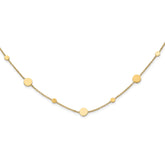 14k Polished Disc Necklace