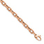 Fancy Link Bracelet in 14K Rose Gold, 5mm Textured, 7.2 Inch - Sophia Jewelers