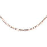14K Rose Gold Polished Fancy Link Necklace