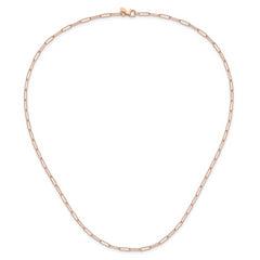14K Rose Gold Polished Fancy Link Necklace