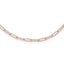 14K Rose Gold Polished Fancy Link Necklace