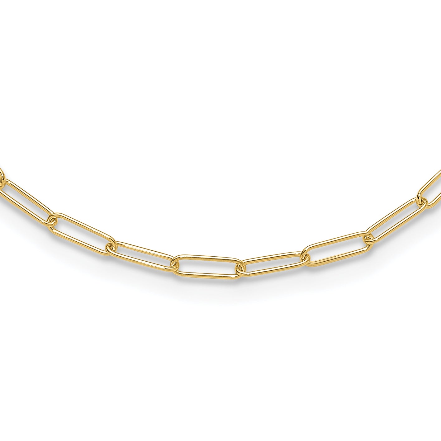 14K Polished Fancy Link Necklace