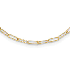 14K Polished Fancy Link Necklace