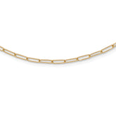 14K Polished Fancy Link Necklace