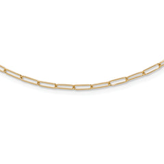 14K Polished Fancy Link Necklace