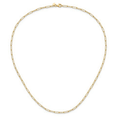 14K Polished Fancy Link Necklace