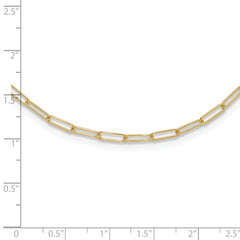 14K Polished Fancy Link Necklace