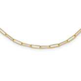 14K Polished Fancy Link Necklace
