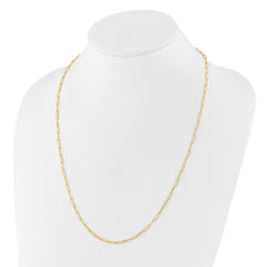 14K Polished Fancy Link Necklace