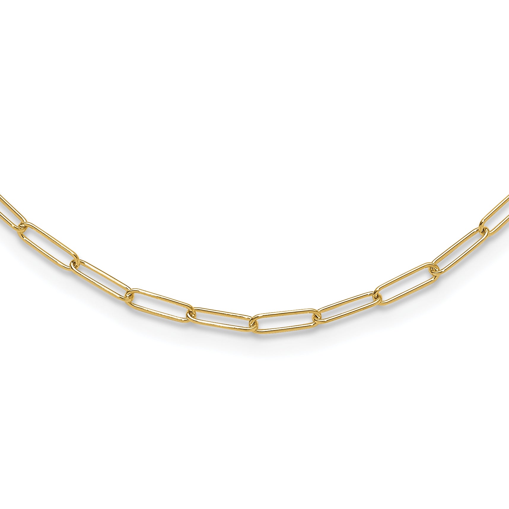 14K Polished Fancy Link Necklace