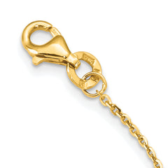 14k Two-tone Polished w/1in ext. Necklace