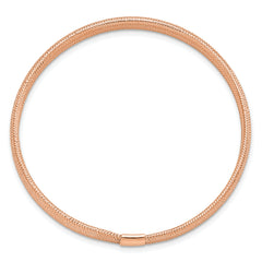 14K with Rose Gold Plating Polished Stretch Bracelet