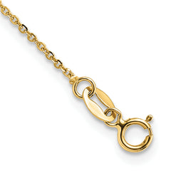 14K Polished Fancy Link 16.5in with 1in. Ext Necklace
