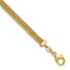 14K with Diamond-cut Accent and 1in. ext. Woven Bracelet - Sophia Jewelers