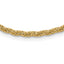 14K with Diamond-cut Accent and 2in. ext Twisted Woven Necklace