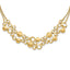 14K Polished and Satin Circles with 2in. ext Necklace