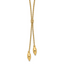 14K Polished with 2in. ext. Drop Necklace