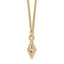 Diamond Pendant Necklace in 14K Yellow Gold, Diamond-Cut, 18 Inch - Sophia Jewelers