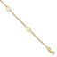 14K Polished Oval Links 9in Plus 1in ext. Anklet