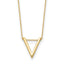 14K Polished V Necklace