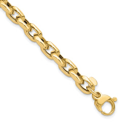 14K Polished Fancy Link Bracelet