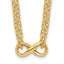 14K Polished 2-Strand Infinity Necklace