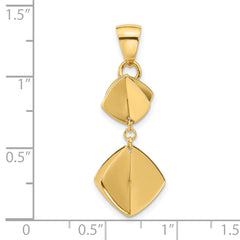 14K Polished Fancy Dangle Pendant