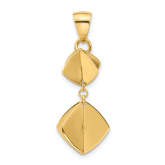 14K Polished Fancy Dangle Pendant
