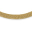 14K Polished and D/C Fancy Woven Necklace