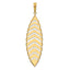 Fancy Dangle Pendant in 14K Yellow Gold, 54mm Diamond-Cut Moveable - Sophia Jewelers
