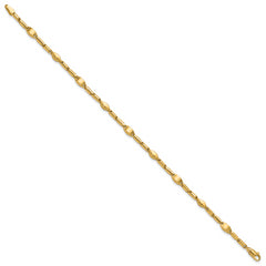 14K Polished Fancy Link Bracelet