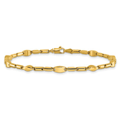 14K Polished Fancy Link Bracelet