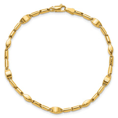 14K Polished Fancy Link Bracelet