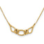 14K Polished Fancy with 2in ext. Necklace