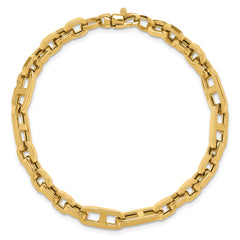 14K Polished Fancy Link Bracelet