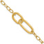 14K Polished Fancy Link Bracelet