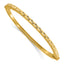 14K Polished and Diamond-cut Bangle