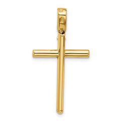 14K Polished Cross Pendant
