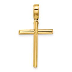 14K Polished Cross Pendant