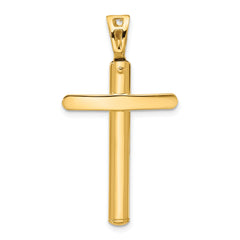 14K Polished Cross Pendant