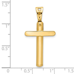 14K Polished Cross Pendant