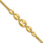 14K Polished Fancy Curb Link Bracelet