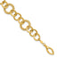 14K Polished Fancy Circle Link Bracelet
