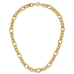 14K Polished Fancy Link Necklace