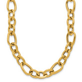 14K Polished Fancy Link Necklace