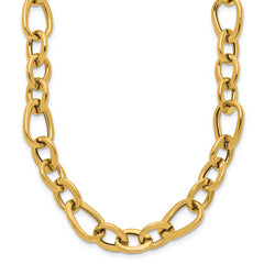14K Polished Fancy Link Necklace