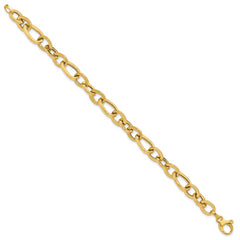 14K Polished Fancy Link Bracelet