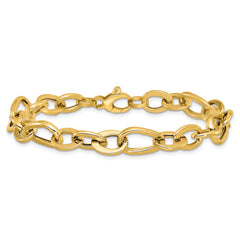 14K Polished Fancy Link Bracelet