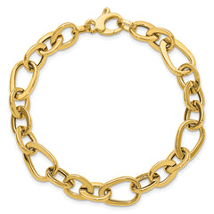 14K Polished Fancy Link Bracelet