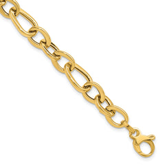 14K Polished Fancy Link Bracelet